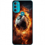Mobile case for Motorola Moto G71 5G with Football design