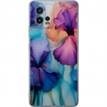 Mobile case for Motorola Moto G72 with Magical flowers design