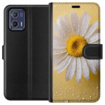 Wallet case for Motorola Moto G73 with Porslinsblomma design