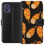 Wallet case for Motorola Moto G73 with Chicken drumstick design