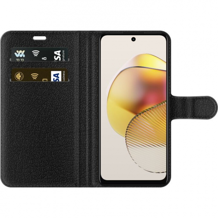 Wallet case for Motorola Moto G73 with Glassy design
