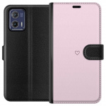 Wallet case for Motorola Moto G73 with Heart design