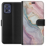 Wallet case for Motorola Moto G73 with Marble design