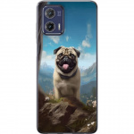 Mobile case for Motorola Moto G73 with Happy Dog design