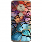 Mobile case for Motorola Moto G7 Play with Metallic pattern design