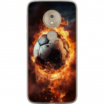 Mobile case for Motorola Moto G7 Play with Football design