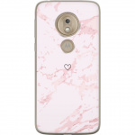 Mobile case for Motorola Moto G7 Play with Pink Heart design