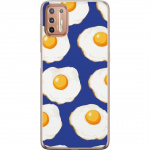 Mobile case for Motorola Moto G9 Plus with Fried eggs design