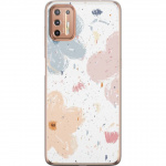 Mobile case for Motorola Moto G9 Plus with Flowers design