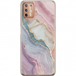 Mobile case for Motorola Moto G9 Plus with Marble design