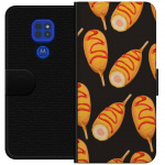 Wallet case for Motorola Moto G9 Play with Chicken drumstick design