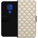 Wallet case for Motorola Moto G9 Play with Gold shine design