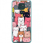 Mobile case for Motorola Moto G9 Play with Cat pattern design