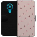 Wallet case for Nokia 3.4 with Cherry design
