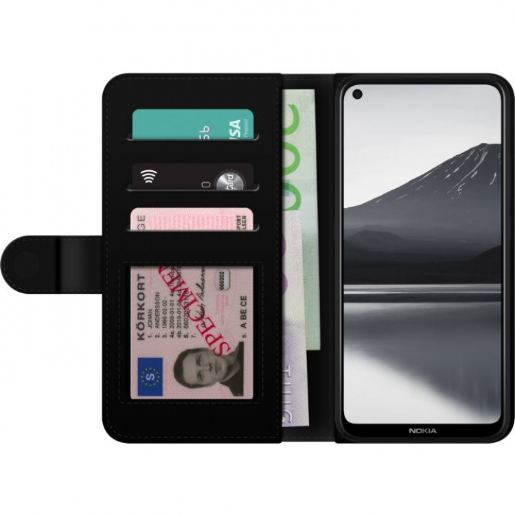 Wallet case for Nokia 3.4 with Strawberries design