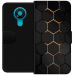 Wallet case for Nokia 3.4 with Luxurious Pattern design