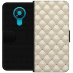 Wallet case for Nokia 3.4 with Gold shine design