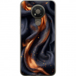 Mobile case for Nokia 3.4 with Fiery silk design