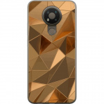 Mobile case for Nokia 3.4 with 3D Gold design