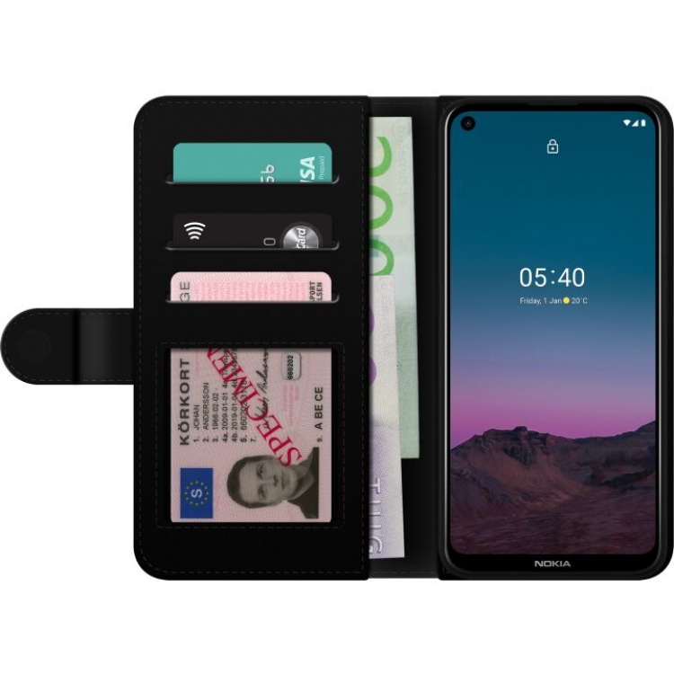 Wallet case for Nokia 5.4 with Priest\'s collars design