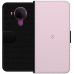 Wallet case for Nokia 5.4 with Heart design