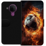Wallet case for Nokia 5.4 with Football design