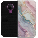 Wallet case for Nokia 5.4 with Marble design