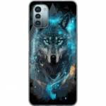 Mobile case for Nokia G11 with Wolf design