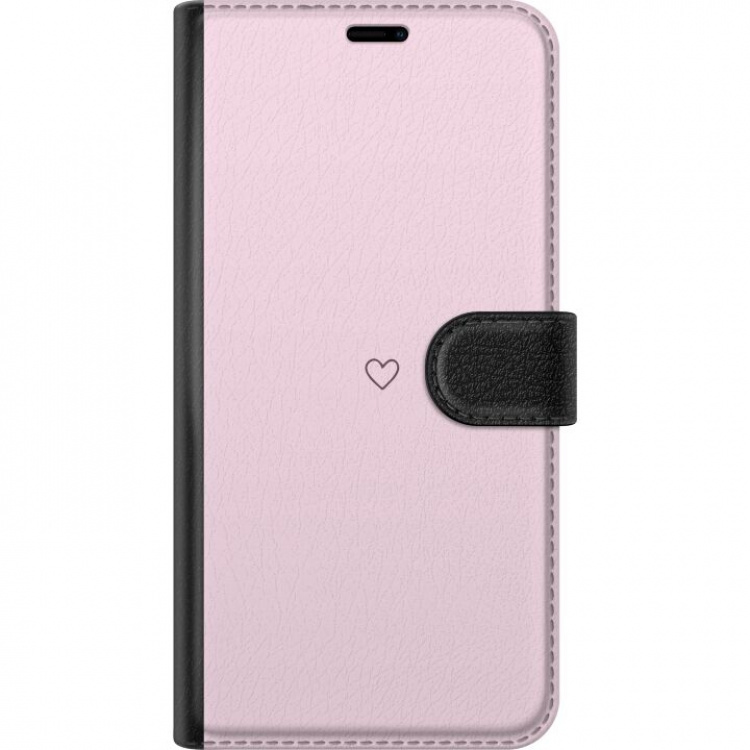 Wallet case for Nokia X20 with Heart design