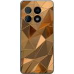 Mobile case for OnePlus 10 Pro with 3D Gold design