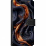 Wallet case for OnePlus 11 with Fiery silk design