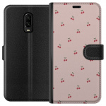 Wallet case for OnePlus 6T with Cherry design