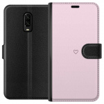 Wallet case for OnePlus 6T with Heart design