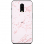 Mobile case for OnePlus 6T with Pink Heart design