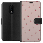 Wallet case for OnePlus 7 with Cherry design
