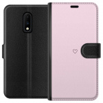 Wallet case for OnePlus 7 with Heart design