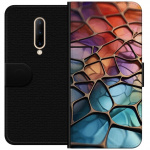 Wallet case for OnePlus 7 Pro with Metallic pattern design