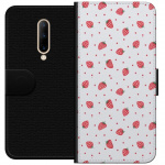 Wallet case for OnePlus 7 Pro with Strawberries design
