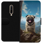 Wallet case for OnePlus 7 Pro with Happy Dog design