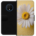 Wallet case for OnePlus 7T with Porslinsblomma design