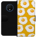 Wallet case for OnePlus 7T with Fried egg design
