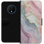 Wallet case for OnePlus 7T with Marble design
