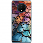 Mobile case for OnePlus 7T with Metallic pattern design