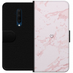 Wallet case for OnePlus 7T Pro with Pink Heart design