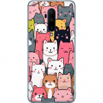 Mobile case for OnePlus 7T Pro with Cat pattern design