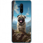 Mobile case for OnePlus 7T Pro with Happy Dog design