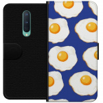 Wallet case for OnePlus 8 with Fried eggs design