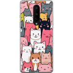 Mobile case for OnePlus 8 with Cat pattern design