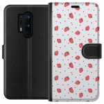 Wallet case for OnePlus 8 Pro with Strawberries design