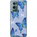 Mobile case for OnePlus 9 Pro with Blue butterflies design